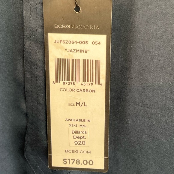 BCBGMaxAzria Navy Midi Dress size M/L NWT - Picture 4 of 12